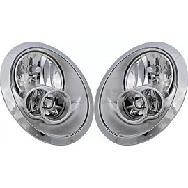 jpautowholesale For 2005-2008 Mini Cooper Headlight Halogen Set Driver and Passenger Side