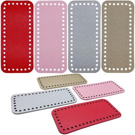 JMZLLRX Bag Base, 4 Colour Bag Base for Crochet, 18 x 8 cm Bag Base Faux Leather Base Bag Crochet for DIY Handbag Bags Knitted Bag