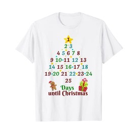 Advent Calendar Christmas Kids Gift T-Shirt