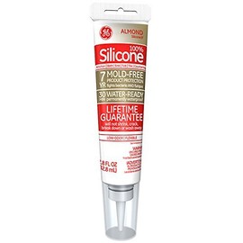 GE Silicone 2 Almond Silicone 2 Kitchen and Bath Silicone 2.8 oz.