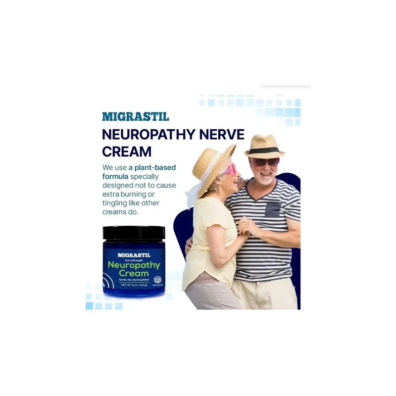 2pcs Crema Para Aliviar La Neuropatía Basic Vigor Migrastil