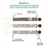 Copper Pearl Pacifier Clip 3-Pack: Premium Knit Binky Clips for