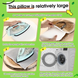 Suzile 8 Pcs Wood Slice Kids Floor Cushions for Classroom, Round Tree Stump Throw Pillows, Soft Waterproof Flexible Seating Mat for Home Daycare Preschool Kindergarten