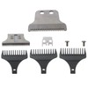 Detachable Hair Clipper Replacement Blades Silver Kits for Professional 5
