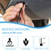 100pcs Nylon Universal Cable Tie Buckle Black Cable Zip Ties