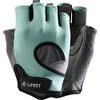 LIFECT Freedom Workout Gloves, Knuckle Weight Lifting Shorty Fingerless Gloves with Curved Open Back, for Powerlifting, Gym, Women and Men (Aqua, Small)