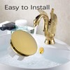 2 Pack Sink Basin Overflow Trim Ring Solid Brass Bathroom