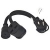 Parkworld 65191 4-Prong RV V Splitter Cord, NEMA 14-50P to