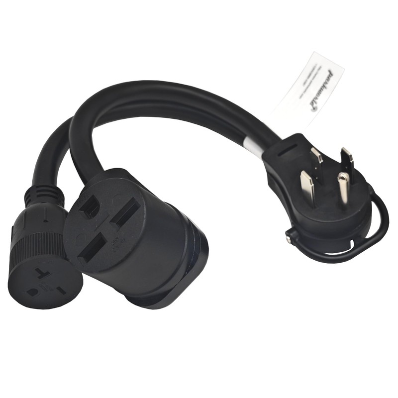 Parkworld 65191 4-Prong RV V Splitter Cord, NEMA 14-50P to