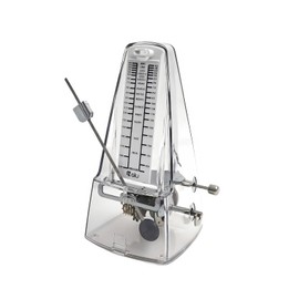 NALU Metronome - Classic Mechanical Wind-Up Design with Bell for Piano, Guitar, Violin & All Instruments (N-Transparent)
