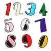 Numbers 10 Pieces 0-9 Mixed Colors Iron On Clothes Applique