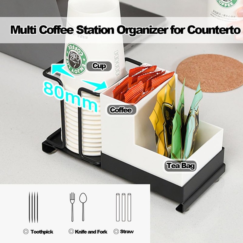 Niciksty Coffee Paper Cup Organizer, Disposable Cup Holder with 2