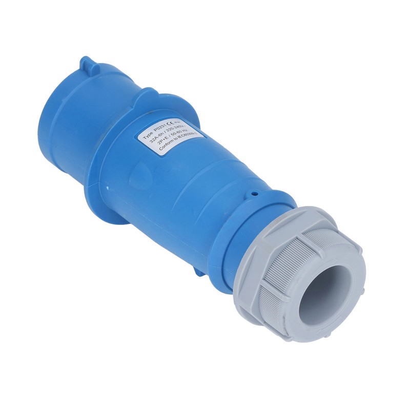 Industrial Socket IP44 Waterproof Brass Contact Aviation Connector 2P+E 32A
