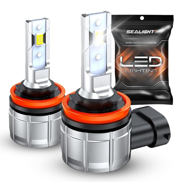 SEALIGHT H11/H8/H16 LED Fog Light Bulbs or DRL, 600% Brightness
