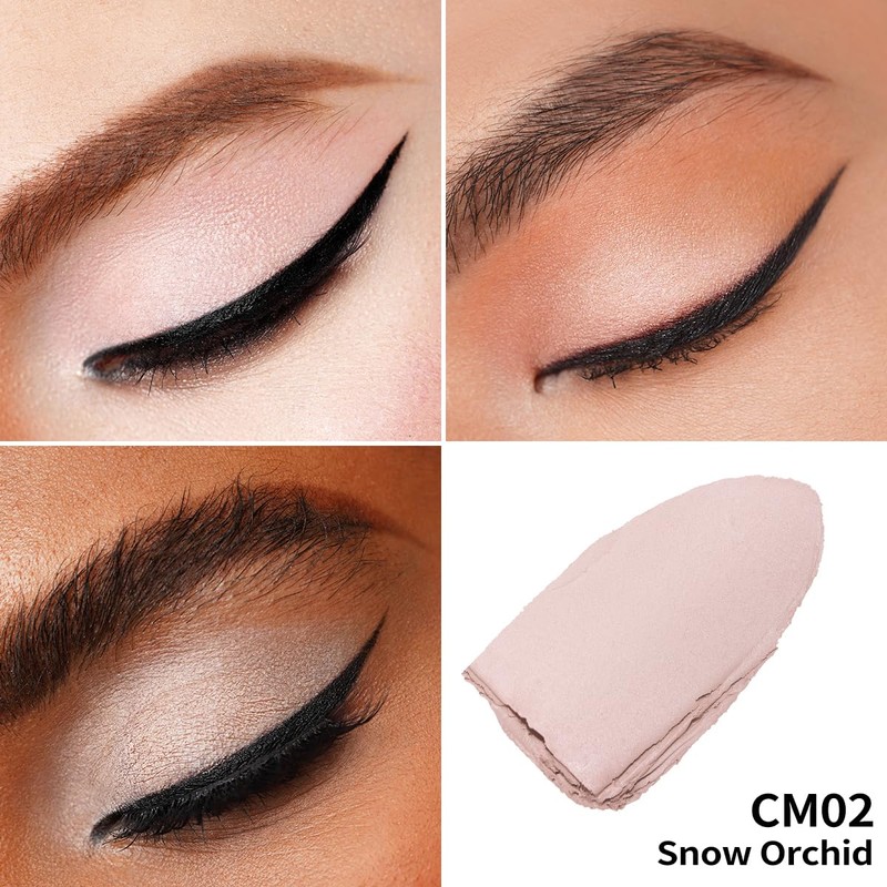 Oulac Matte Eyeshadow Pale Mauve Waterproof Eyeshadow Primer Fine Texture
