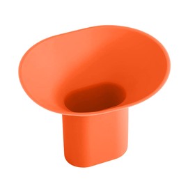 BDZMC UTV Oil Change Funnel, Silicone Foldable Flexible Oil Drain Funnel, Car Oil Funnels for Car, Motorcycle, Truck, UTV, ATV, and Boat (Orange)