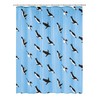 Kleine Wolke Penguin Shower Curtain 180 x 200 cm Blue