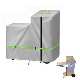 Deep Fryer Cover For Bayou Classic 700-704 or 700-701 With Cart, Heavy Duty 420D Outdoor Waterproof Fryer Cover With 4000 mm Waterproof Rating, Fits 4-Gallon Stainless Steel Bayou Deep Fryers.