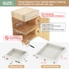 2Pc Pull out Cabinet Organizer,Width (14"-21"),Depth(17"-24") Expandable with 3 Rails,No