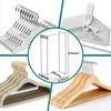 HAKDAY Hanger Stacker Organizer Stand, White Portable Hanger Holder Laundry