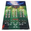 Football Game Wall Chart Portable Home Bar Office 2022 Soccer