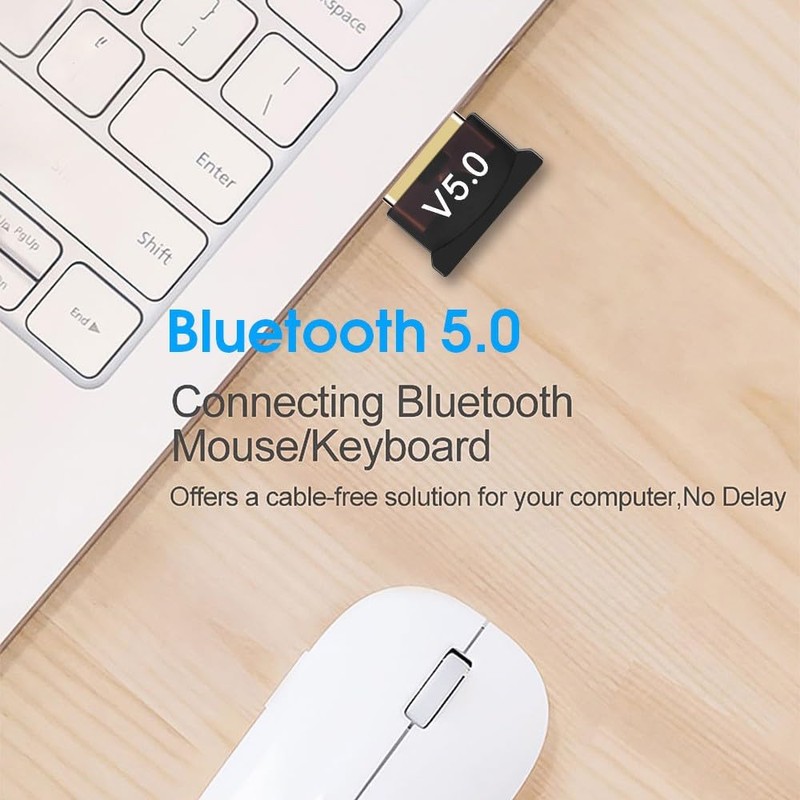 Bluetooth Adapter for PC, USB Bluetooth Adapter 5.0 Transmitter Bluetooth
