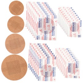 CORHAD 80pcs Portable Round Bandages Breathable Flexible for Fingertips Outdoor Circle Bandages Small Circle Wrap