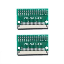 MTCELL 2 Pcs FFC FPC PCB Converter Board 30 Pin 1mm 0.5mm Pitch to Dip 2.54mm for FCC Cable Couple Extend Adapter