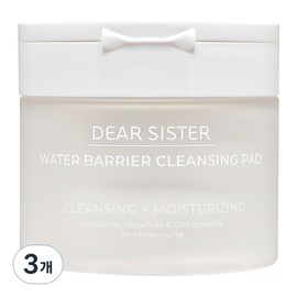 Dear Sister Water Barrier Cleansing Pads, 3, 70 sheets / 디어시스터 워터 베리어 클렌징 패드, 3개, 70매입