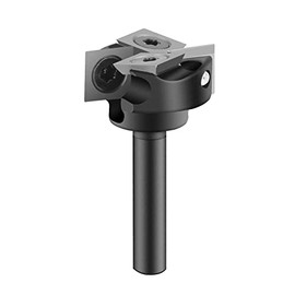 SpeTool 1/4" Shank 1" Cutting Diameter Spoilboard Surfacing Router Bit Insert Carbide Slab Flattening Router Bit 2-Wing Planing Bit Wood Bottom Cleaning Planer Bit