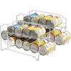 Simple Houseware Stackable Beverage Soda Can Dispenser Organizer Rack, White