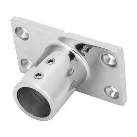 Rail Fitting Boat Rail Fitting Boat Fitting Stainless Steel 316 90 Degree Rectangular Marine Round Base Boat Handrail Base (#2)