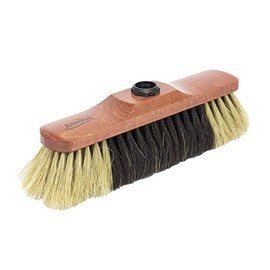 Spontex Household Wooden Body Natural Hair Broom Replacement Broom Head Wood, 30 x 12.5 x 7 cm
