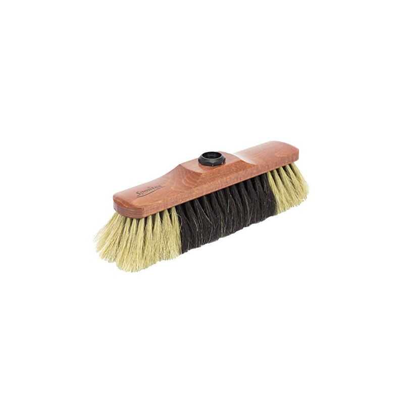 Spontex Household Wooden Body Natural Hair Broom Replacement Broom Head