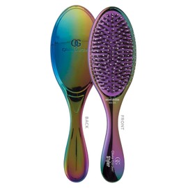 Olivia Garden Aurora OG Brush Styler, To Smooth and add Shine, All hair Types, removable cushion for easy cleaning, scalp hugging for scalp massage, gentle, for women, men and children, Aurora
