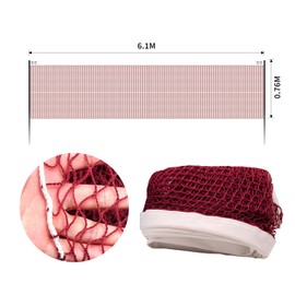 Badminton Net – Foldable & Portable Sports Net for Badminton, Volleyball, Tennis & Pickleball, Adjustable Square Mesh Training Net, Durable Knotless Pickleball Net for Garden, Backyard, Schoolyard