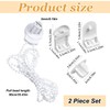 2 Sets 25mm Plastic Roller Blind Accessories Kit | DIY