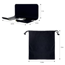 maobutte Universal Hair Dryer Holder and Bag, Blow Dryer Hanger Wall Mounted Adhesive, Hair Tool Organizer for Bathroom and Cabinet Door Home Decor