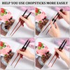 Patelai 5 Pairs Reusable Chopstick Helpers Practice Chinese Chop Stick