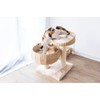 PetPals Paper Rope Natural Bowl Shaped with Perch Cat Tree