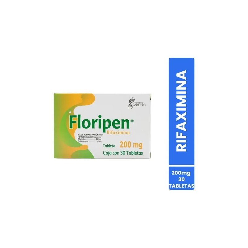 Floripen Rifaximina 200 Mg Caja Con 30 Tabletas Serral