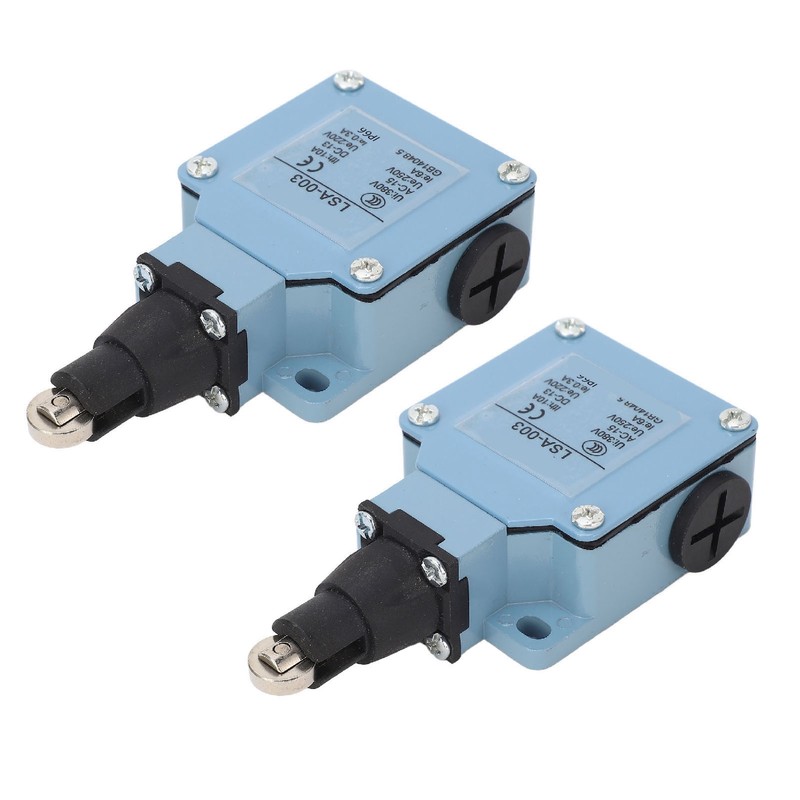 2Pcs Momentary Limit Switch Roller Plunger Micro Limit Travel Switch
