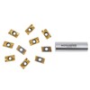 Accusize Industrial Tools APKT1604 TiN Coated Carbide Inserts for Machining