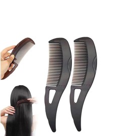 Hollow Tooth Hairbrush Dandruff Comb, 2Pcs Scalp Sweep Detoxing Energy Comb, Hollow Tooth Button Hairbrush for Scalp Cleaning Exfoliator Massage and Oil Buildup Removal for Women