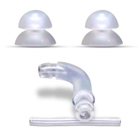 Coupling Set Pack of 2 8/10mm Dome With Adaptor and Tube for Signia Run P