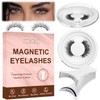 JIECAI Magnetic Eyelashes with Applicator No Glue Needed Lashes Natural
