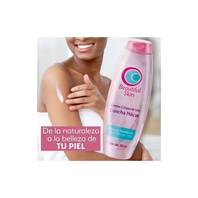 Crema Corporal Concha Nacar Aclarante Beautiful Skin