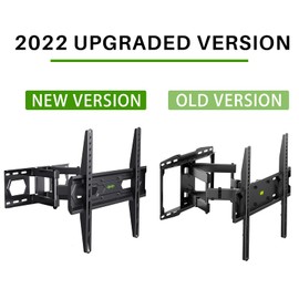 USX MOUNT Full Motion TV Wall Mount for Most 32"-70" Flat Screen/LED/4K TVs, Swivel/Tilt TV Bracket with Articulating Dual Arms, Max VESA 400x400mm, Load 110lbs, for 16" Wood Stud