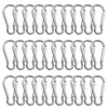 GeekerChip Pack of 30 Carabiner Hooks, Small, 3.6 x 41