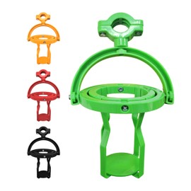Gyroscopic Cup Holder - Gyro with Motorcycle Drink No Spill Feature Self Leveling Expander, Adjustable Clip on Hanging for Tractors Trucks Boats Bicycles and Scooters (4 Pcs- Together)